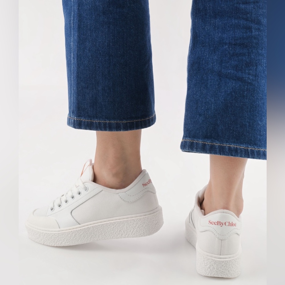 See by Chloe ‘Hella’ Buffed Calfskin Sneakers
